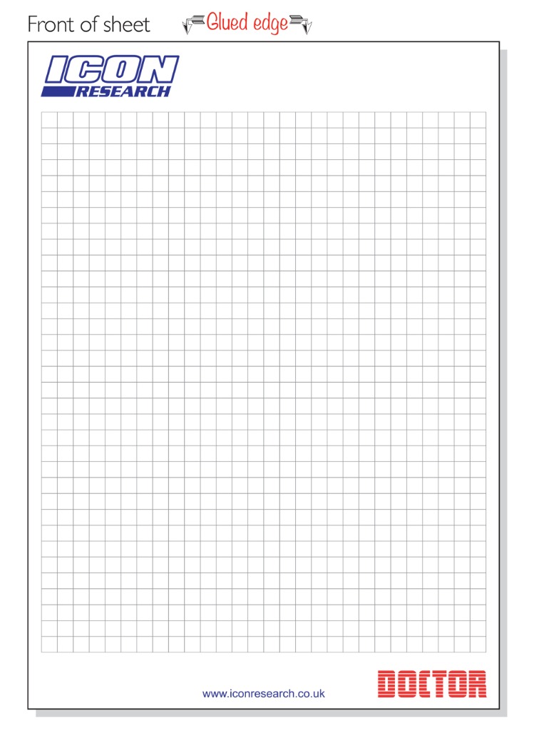 A4 Graph Paper Pad printed and personalised from the UK's friendliest  supplier RT Promotions