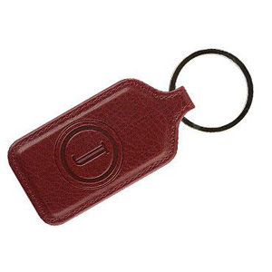 Leather Look Rectangular Shaped Key Fob - Printed Leather Look ...