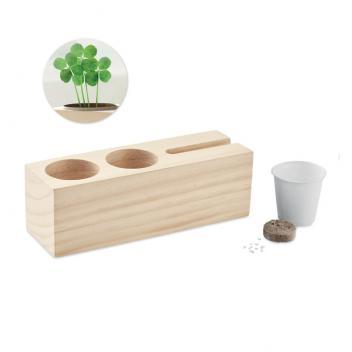 Product image 2 for Wooden Desk Pot with Phone Holder