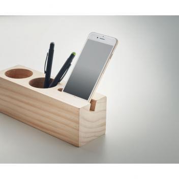 Product image 3 for Wooden Desk Pot with Phone Holder